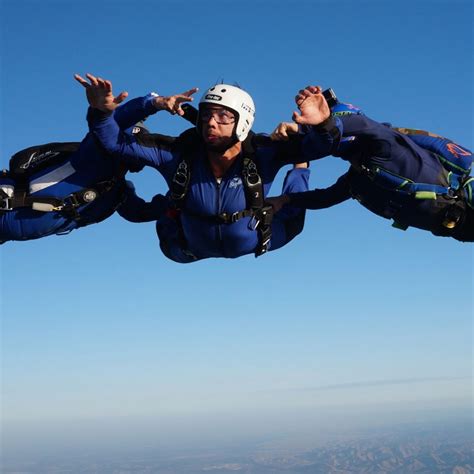 Skydive california - Hop-n-pop is an abbreviated term meaning to jump out of the airplane and pop your parachute straight away. Hop your body out, pop your parachute out – done! That means that, unlike your typical skydive, there’s no freefall time in a hop-n-pop. Instead, you jump and deploy your parachute straight away. It’s a completely different ... 